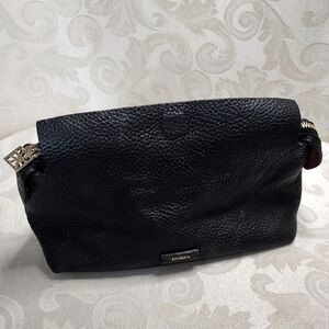 DORSA Made in Italy Vintage 70s Black Leather Clutch – Red Lining